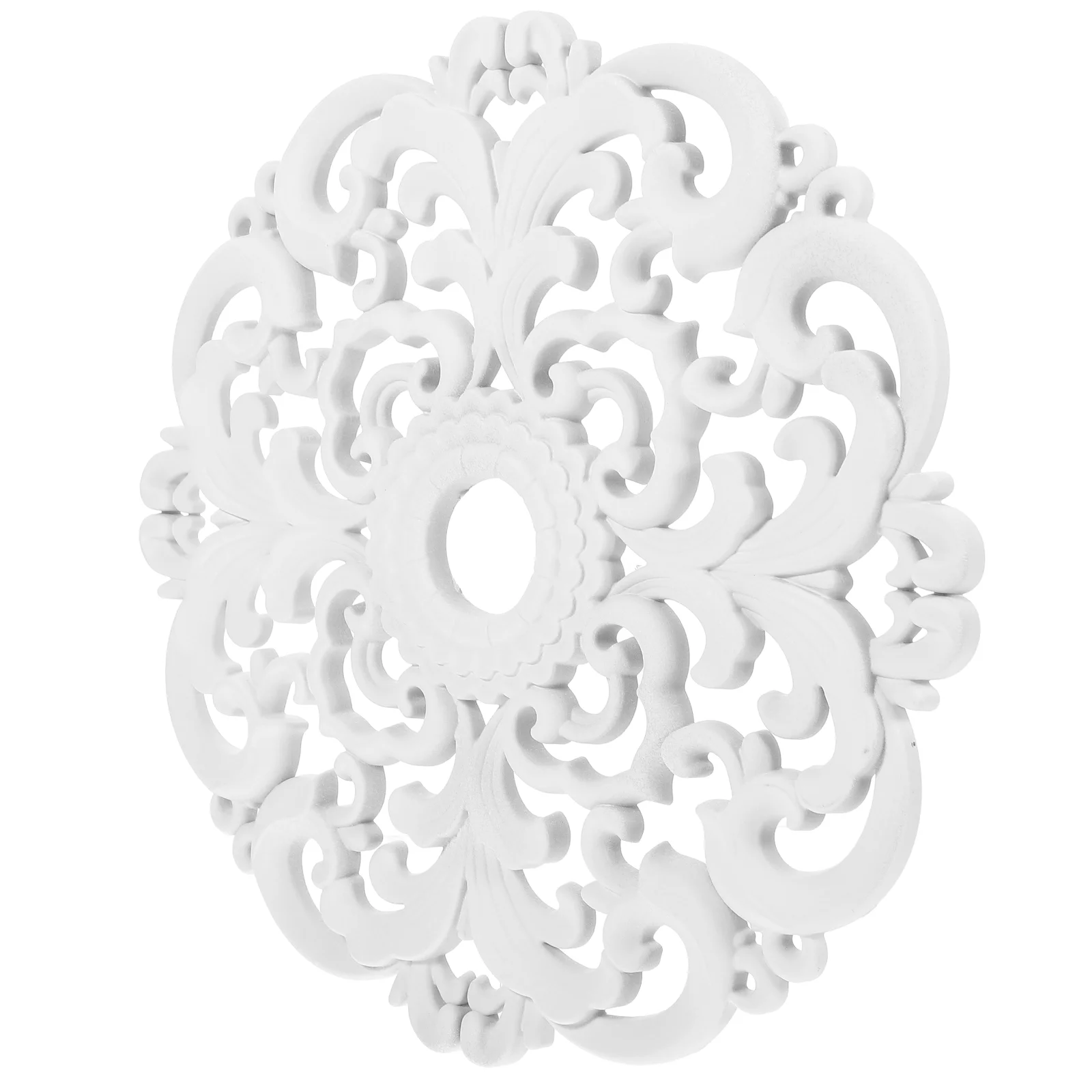 

Imitation Gypsum Suspended Ceiling Lamp Medallion Decorate Light Decors Solid Building Chandelier