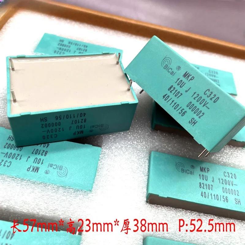 

1PCS BiCai MKP 10uf 10.0uf 106 1200v 1000v 1kv safety film capacitor