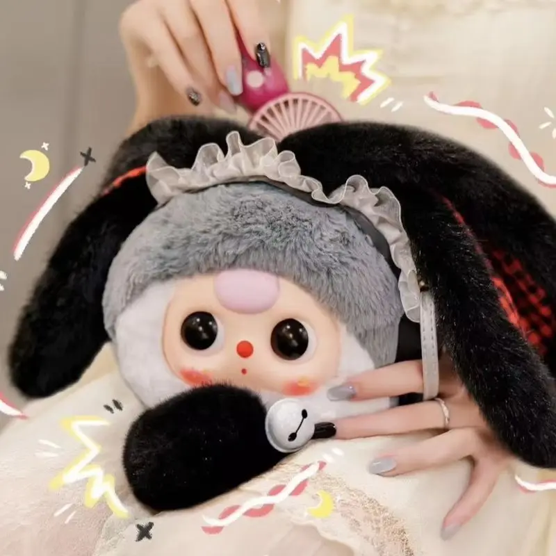 Nuovo arrivo bambino tre super carino fortunato coniglio borsa con cerniera scatola cieca regali festival per ragazze bambola pratica giocattoli Kawaii
