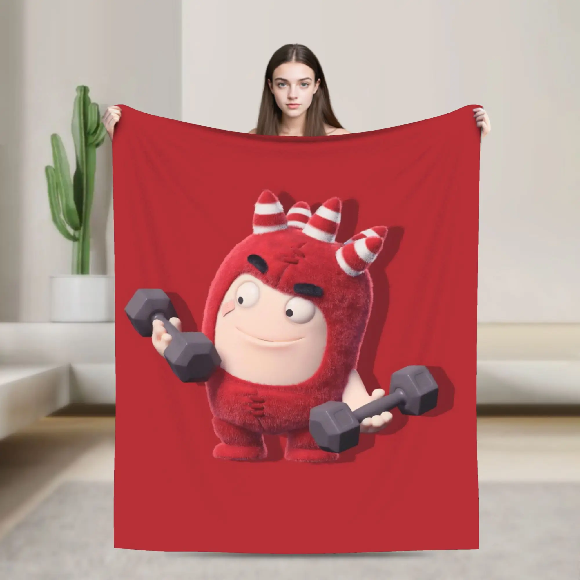 Oddbodse Animated Comedy Blankets Fleece All Season Fuse Multi-function Soft Throw Blankets for Home Office Bedspread