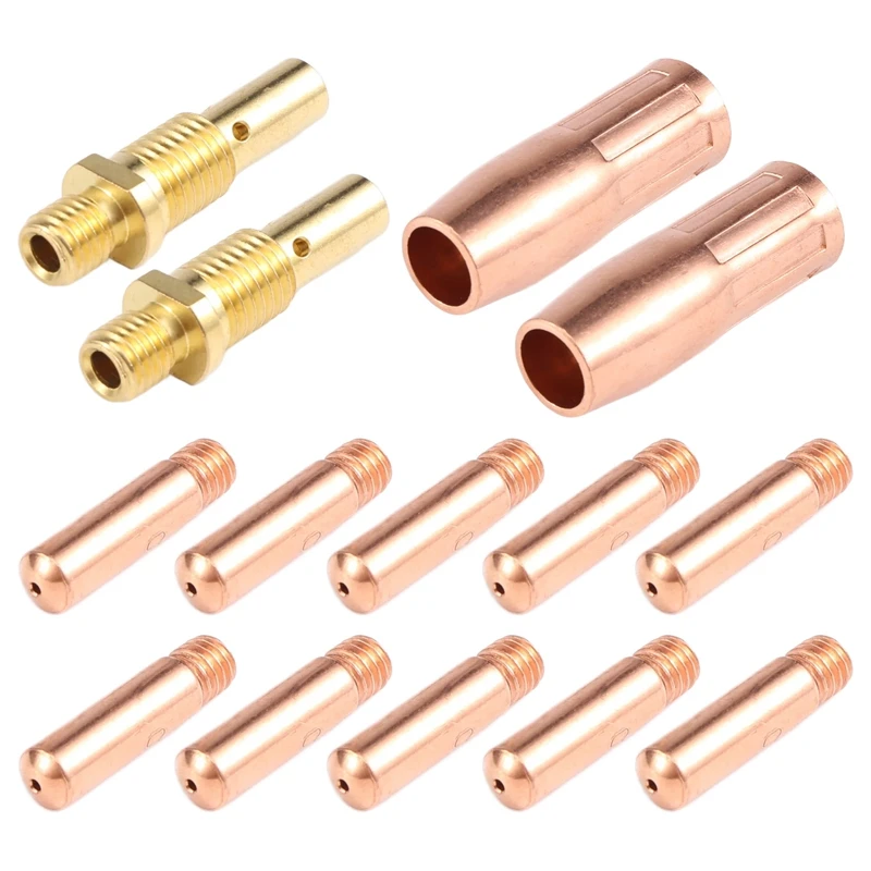 14Pcs Mig Welding Torch Accessories Kit For Tweco Mini /1 & Lincoln Magnum 100L MIG Welder Nozzle Tip Kit