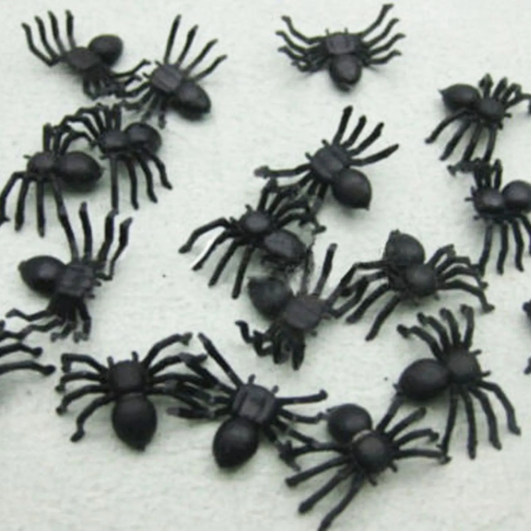 A63T-100X Plastic Zwarte Spin Truc Halloween Spookhuis Prop Decor
