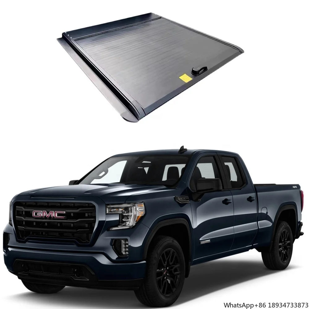 ODM Retractable Truck Bed Manual Pickup Tonneau Roll Up Cover For 2019-2023 Sierra-1500