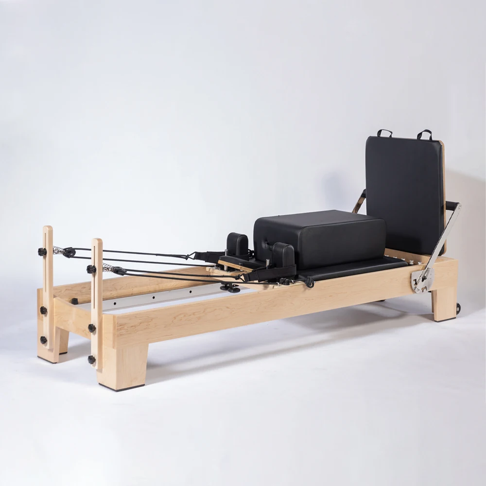 

Deren Yoga Fitness Material Stability Height Adjustable Pilates Reformer Bed