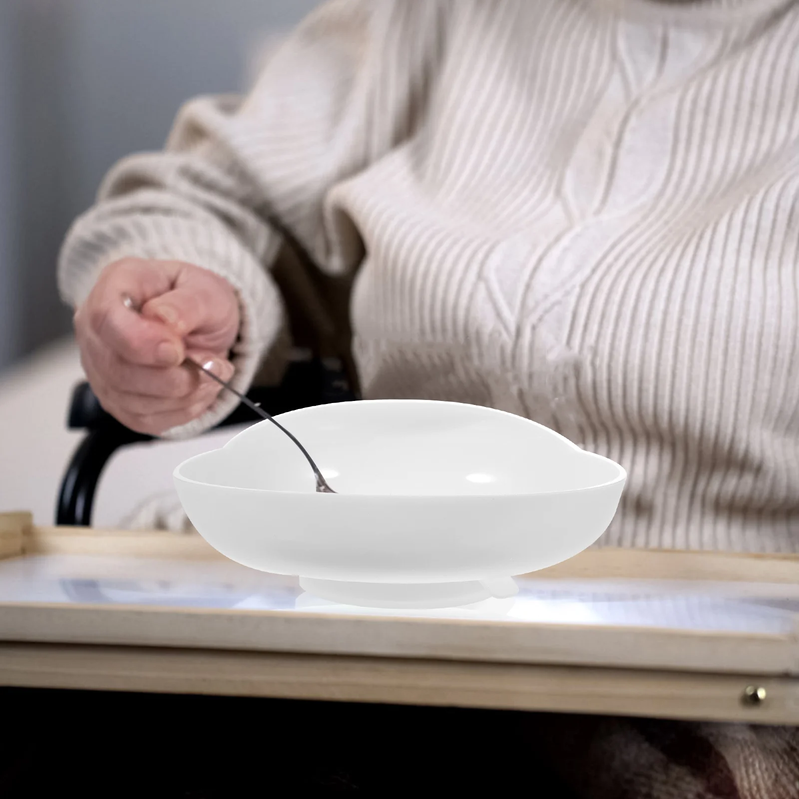 

Fruit Serving Tray Elder Bowl Anti-spill for The Elderly Self Feeding Disabled Soup Proof Dog