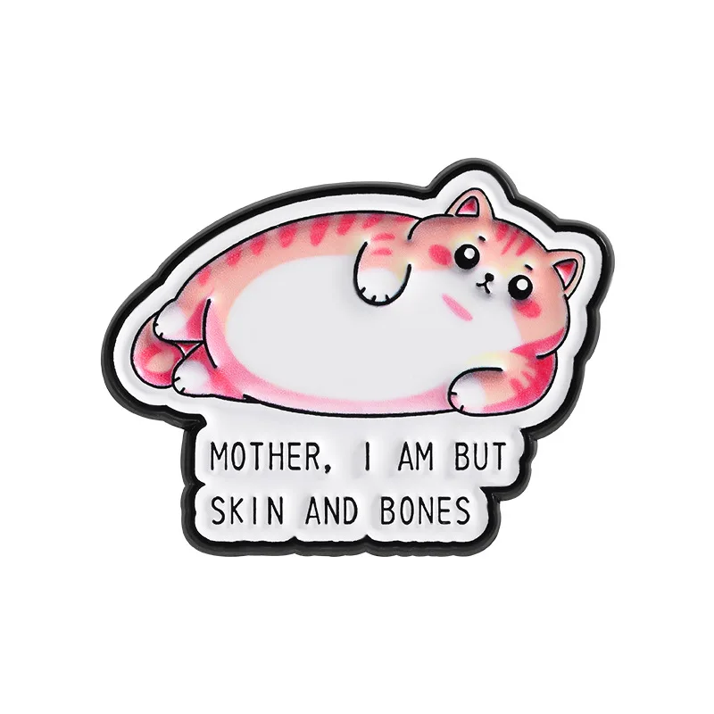 Broche con citas de letras de dibujos animados, nuevo estilo, bolso divertido y creativo, accesorios de ropa, insignia de metal, regalo de decoración, superventas