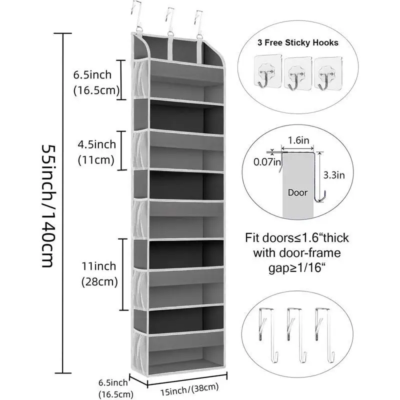 

Non-Woven Wall-Mounted Storage Bag Underwear Organizer European Sle Home Dormi Closet Hanging Bag for Children