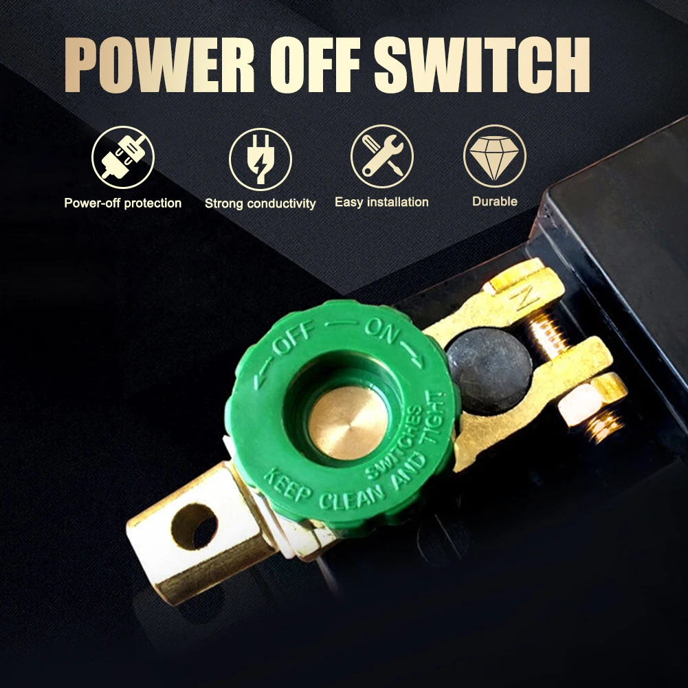 Car And Motorcycle Battery Isolation Switch Quick Cut Off Protector Car Battery Anti-Leakage Terminal Car Truck Accessories