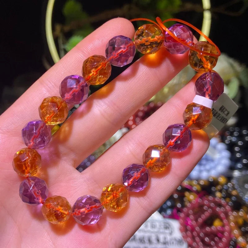 Natural Bracelet Ametrine Cut Shining Fine Craftsmanship