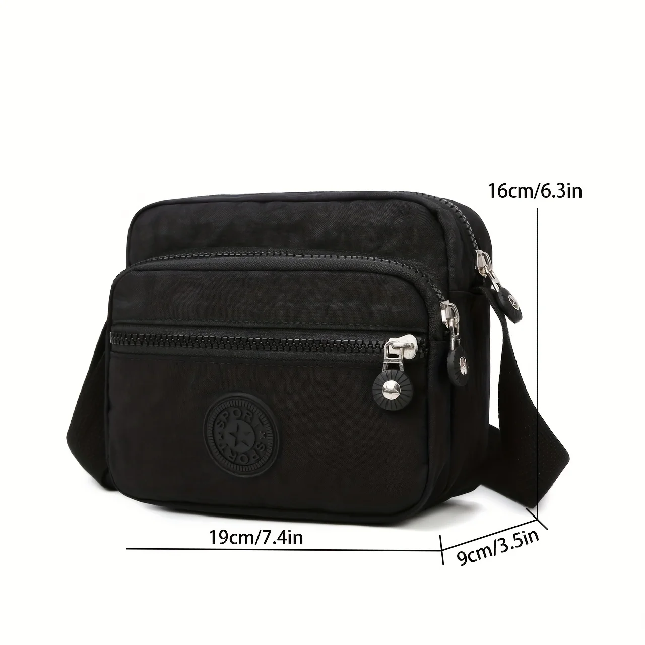 Retro Nylon Crossbody Bag - Stylish & Durable Mobile Phone Organizer - Versatile for Travel, Sport & Casual Wear