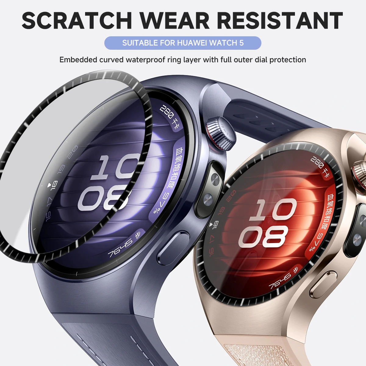 1-5Pcs Soft Screen Protector For Huawei Watch 5 42mm/46mm HD Full Coverage Flim Anti-Scratch Smartwatch Films Protective Cover
