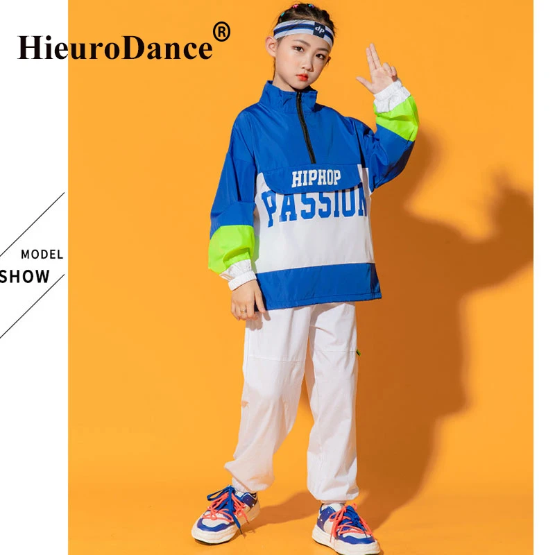 Girls Hip Hop Clothes Kid Crop Top Cargo Pants Boy Street Dance Costumes Children Jazz Outfits Kid Streetwear Costume Stage Wear