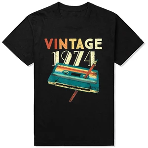 1974 limitierte Ausgabe 50 Jahre erstaunlich t -Shirts rund um die kurze Hals -Mode t -Shirt -Kleidung t -Shirts 50733 12 Hauptverkaufshirt 1974 - №2