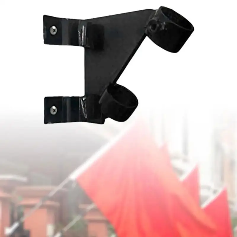   Heavy Type Wall Mount Flag Rod Holder Rustproofed Aluminum Alloys Brackets Easyly Installation Safe Grips