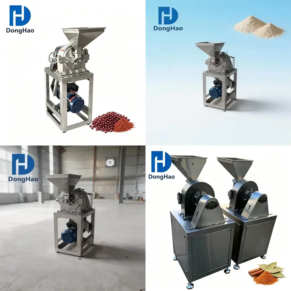 Hot Sale 304 Stainless Steel Disk Mill Spice Herb Grain Grinder Food Grade Industrial Dry Material Pulverizer