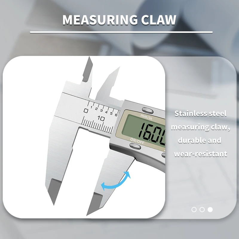 Digital Paquímetro Waterproof Calibrador IP54 Digital  Caliper Stainless Steel Pachometer  Measuring Tools Thickness Depth Gauge