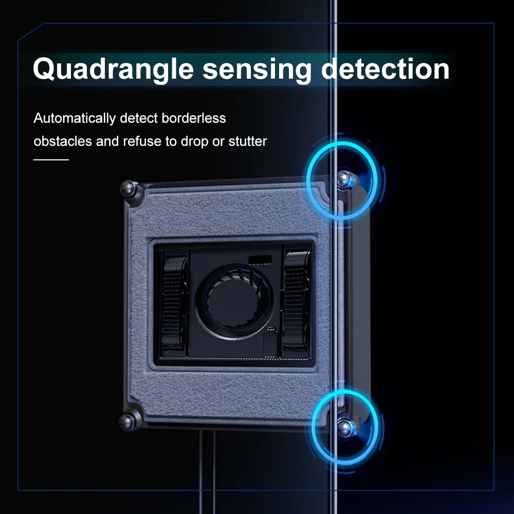 Robot Window Vacuum Cleaner, Dual Nozzle, Intelligent Memory, Vacuum Cleaner, Laser Sensor, Home