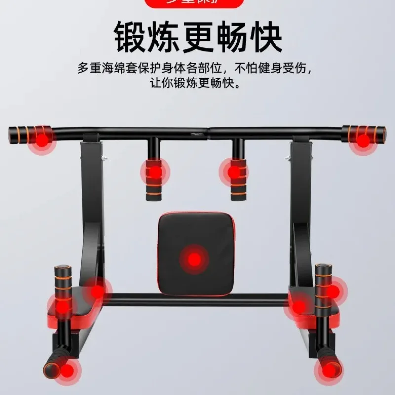 Punch-Free Wall Mount Pull Up Horizontal Bar Sandbag Rack Indoor Home Upper Body Workout Fitness Training Equipment