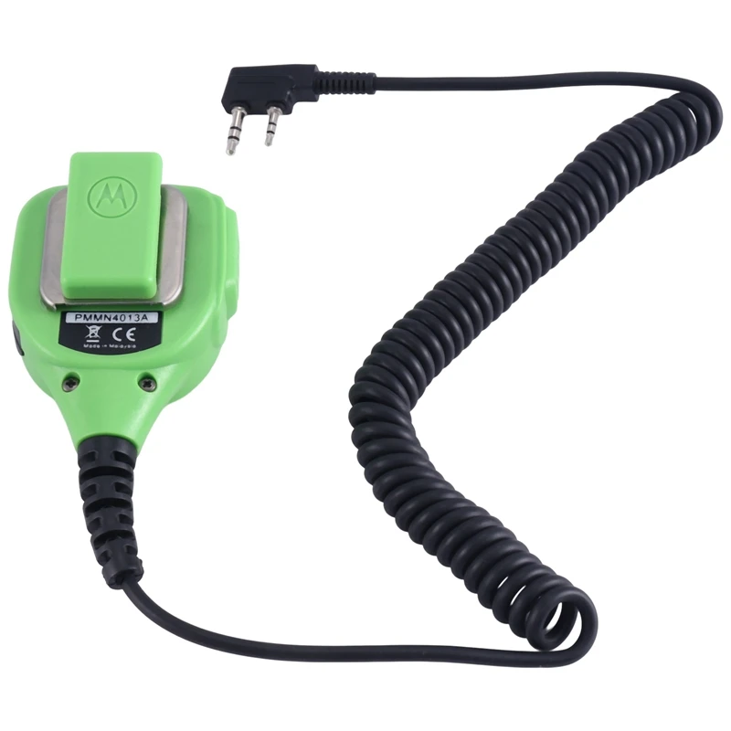 Microfone de mão verde adequado para Baofeng UV5R, UV82, adequado para Kenwood 3207, 3107, 1 peça