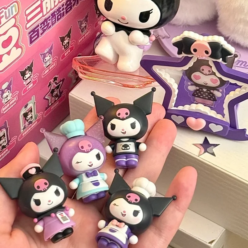 

Оригинальный Blokees Sanrio аниме Hello Kitty Kuromi слепая коробка мини-фигурки милая экшн-фигурка модель магнитное притяжение игрушки подарки