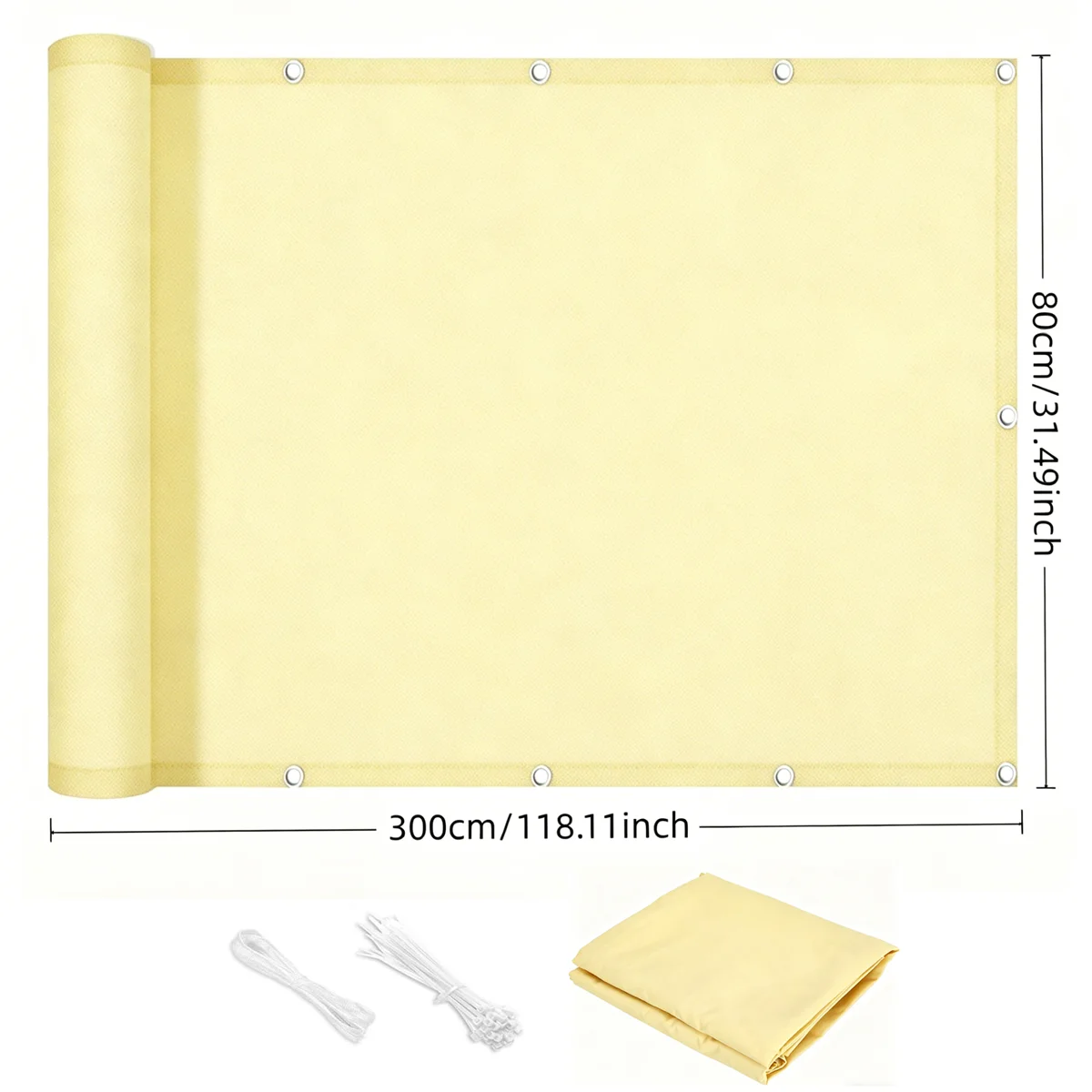 Clôture d'intimité opaque, écran de protection imperméable pour balcon - Pour balustrades d'appartem
