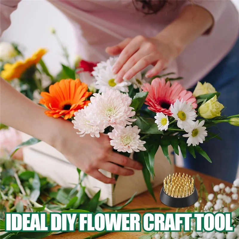 

Высокое качество, 8 шт., круглый латунный держатель для цветов, металлические цветочные лягушки, японская ваза для икебаны, цветочные лягушки, цветочный аранжировщик (1,34 дюйма)