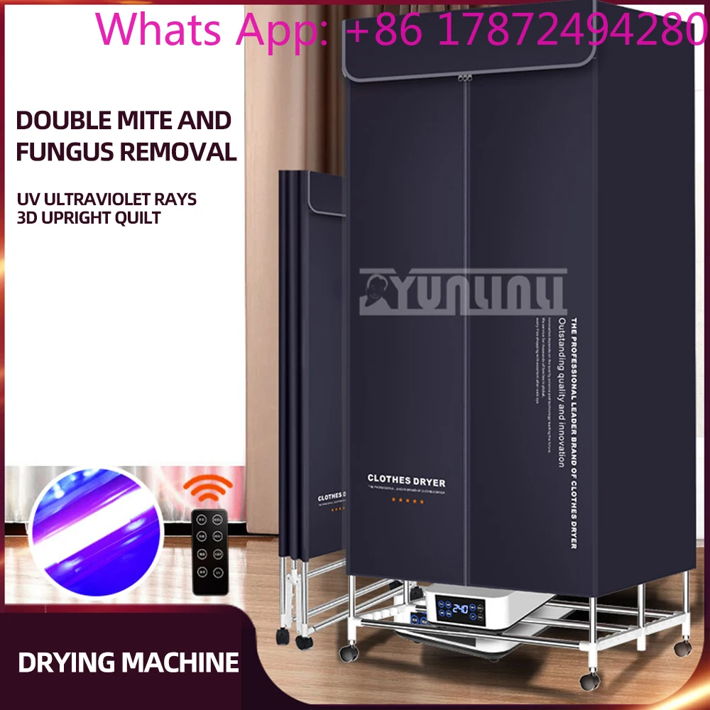 Portable Clothes Dryer Large Capacity Foldable Clothes Dryer Remote Control Suszarka Na Pranie Stojaca