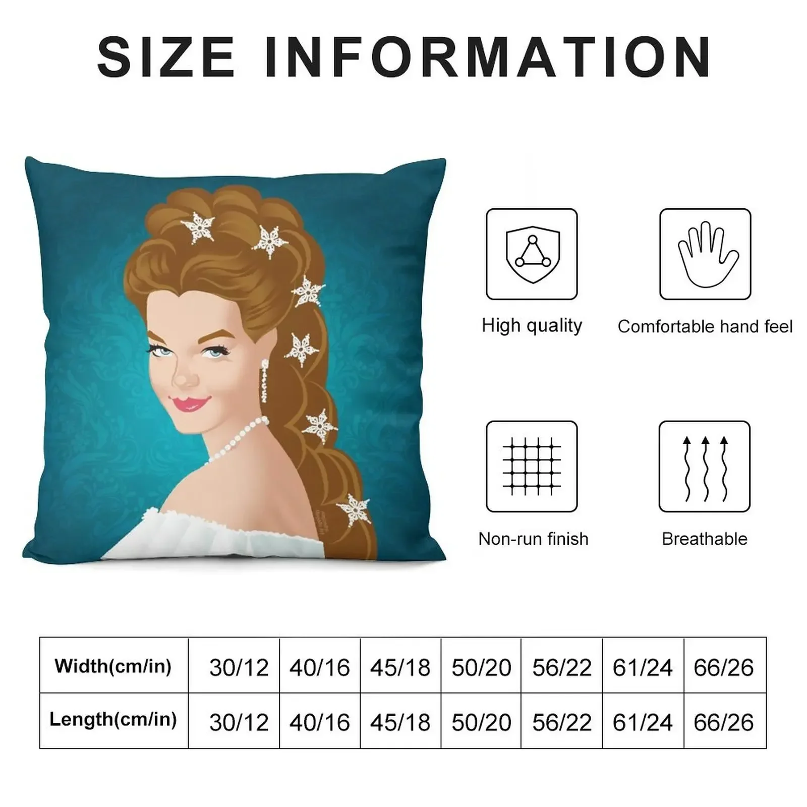 Empress Sissi Throw Pillow Sofas Covers Decorative Sofa Cushions ornamental pillows pillow