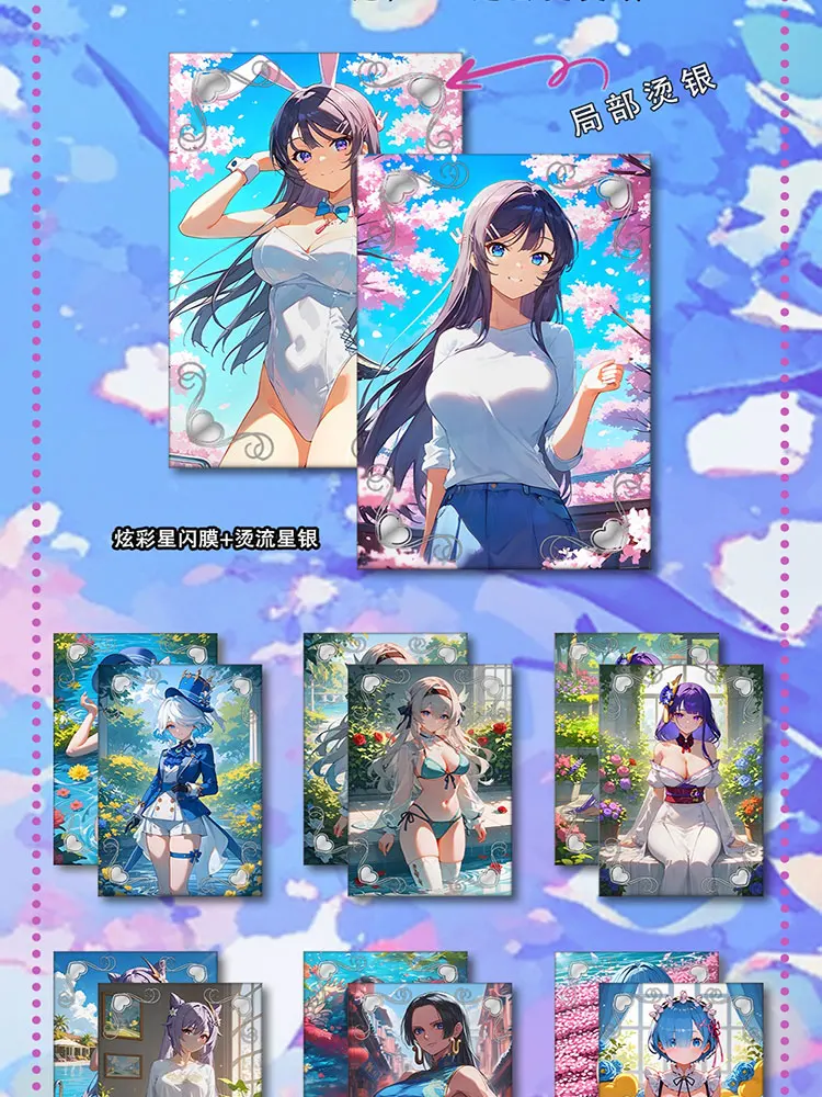 2024 Newest Secret of Beauty A5 Size Waifu Goddess Story Collection Card Swimsuit Bikini Booster Box Habbies Gift