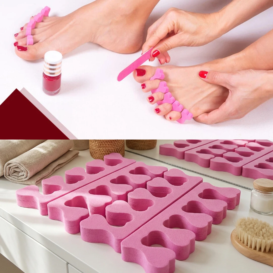50/100/200pcs Sponge Toe Separators Pedicure Set for Nail Polish- Premium Nail Art Painting and Polishing Tool Kit