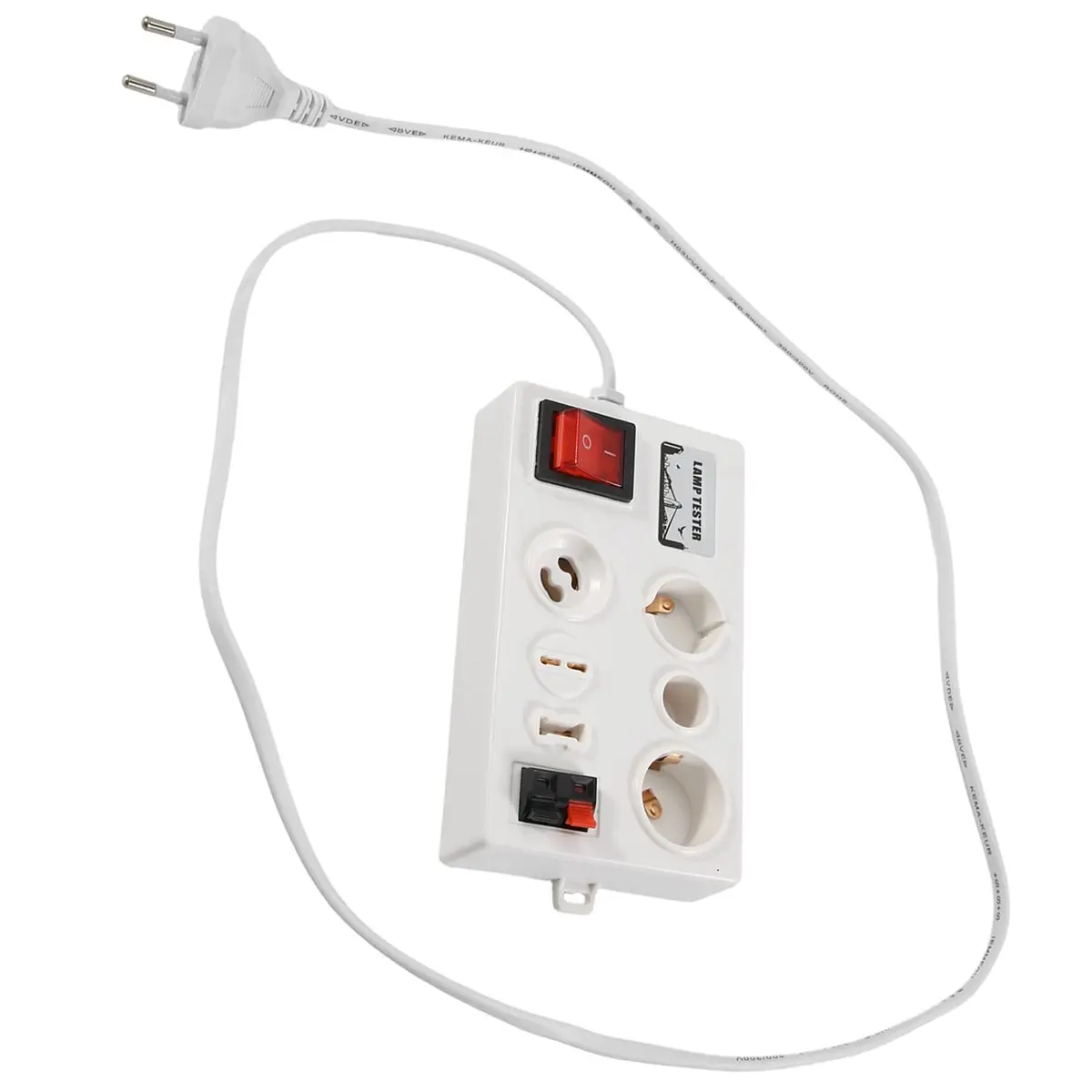 High-quality measuring tools Multi-Interface Test Lamp Holder 12 Port Led Bulb Tester EU Plug in Stock