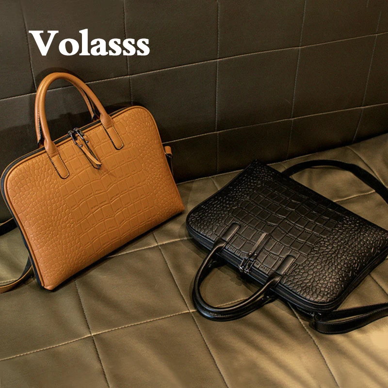 Maleta de couro para mulheres, bolsa de negócios, bolsa de ombro, bolsas de escritório, pastas femininas, Totes, 15.6, 14 Polegada, 2021