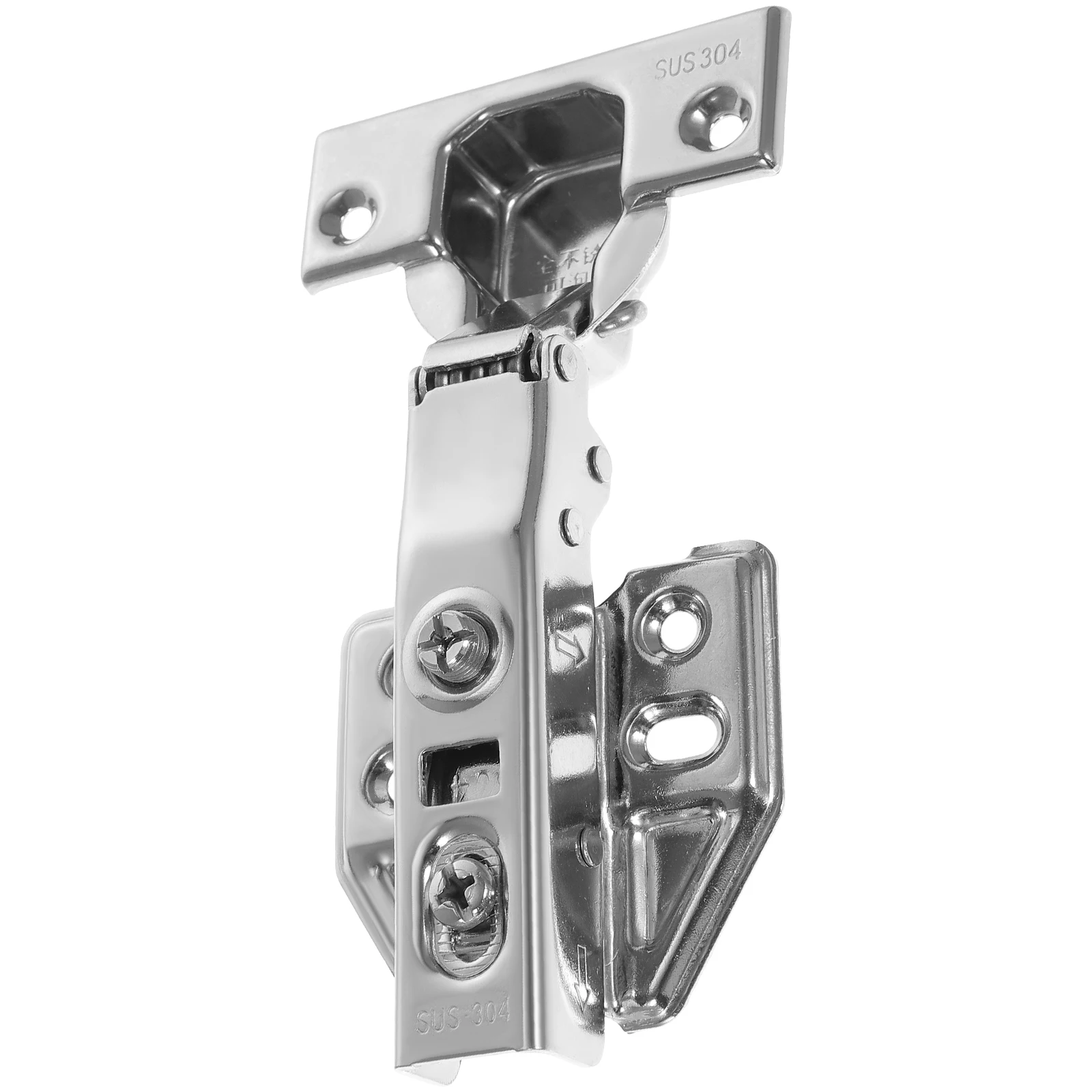 

Stainless Steel Hidden Hinges Durable Anti Rust Kitchen Cabinet Doors Bathroom Balcony Silent Hydraulic Easy Installation