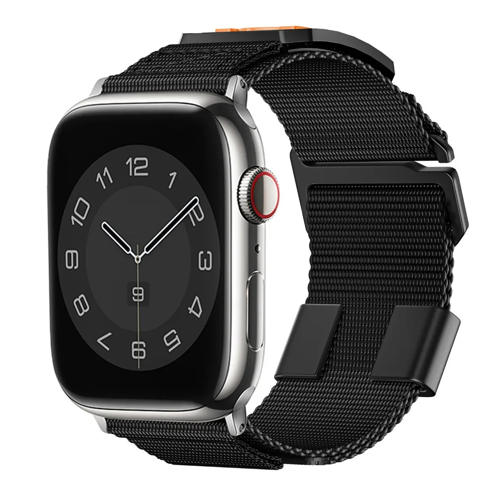 Tactical Sports Strap for Apple Watch Ultra 2 Band 49mm 46 44mm 41mm 45mm 40 42mm Nylon Band for Iwatch Series 10 9 8 7 6 SE 5 4