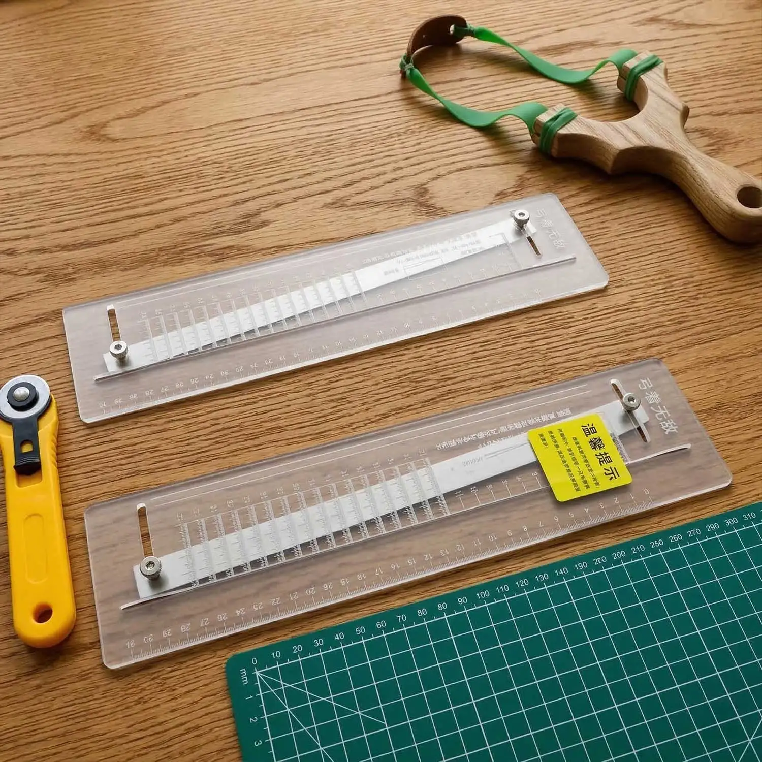 DIY Slingshot Rubber Band Cutting Board, Universal Ruler for Making Various Sizes of Rubber Bands, Hunting Rubber Bands Making.
