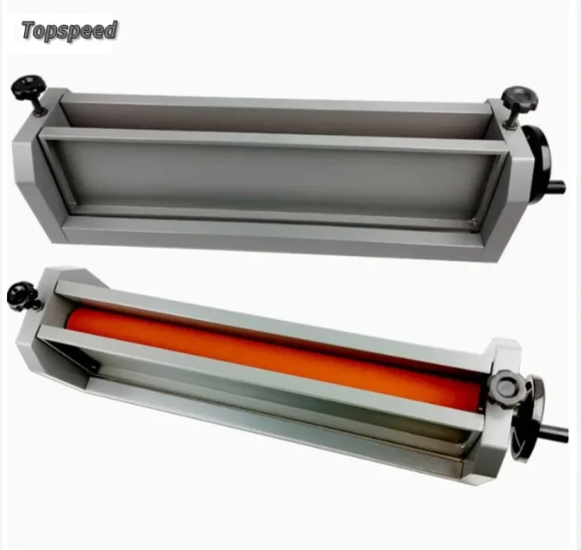 

750mm Manual Cold Roll Laminator Laminating Machine 25.9 Inch Wide for Document Laminating