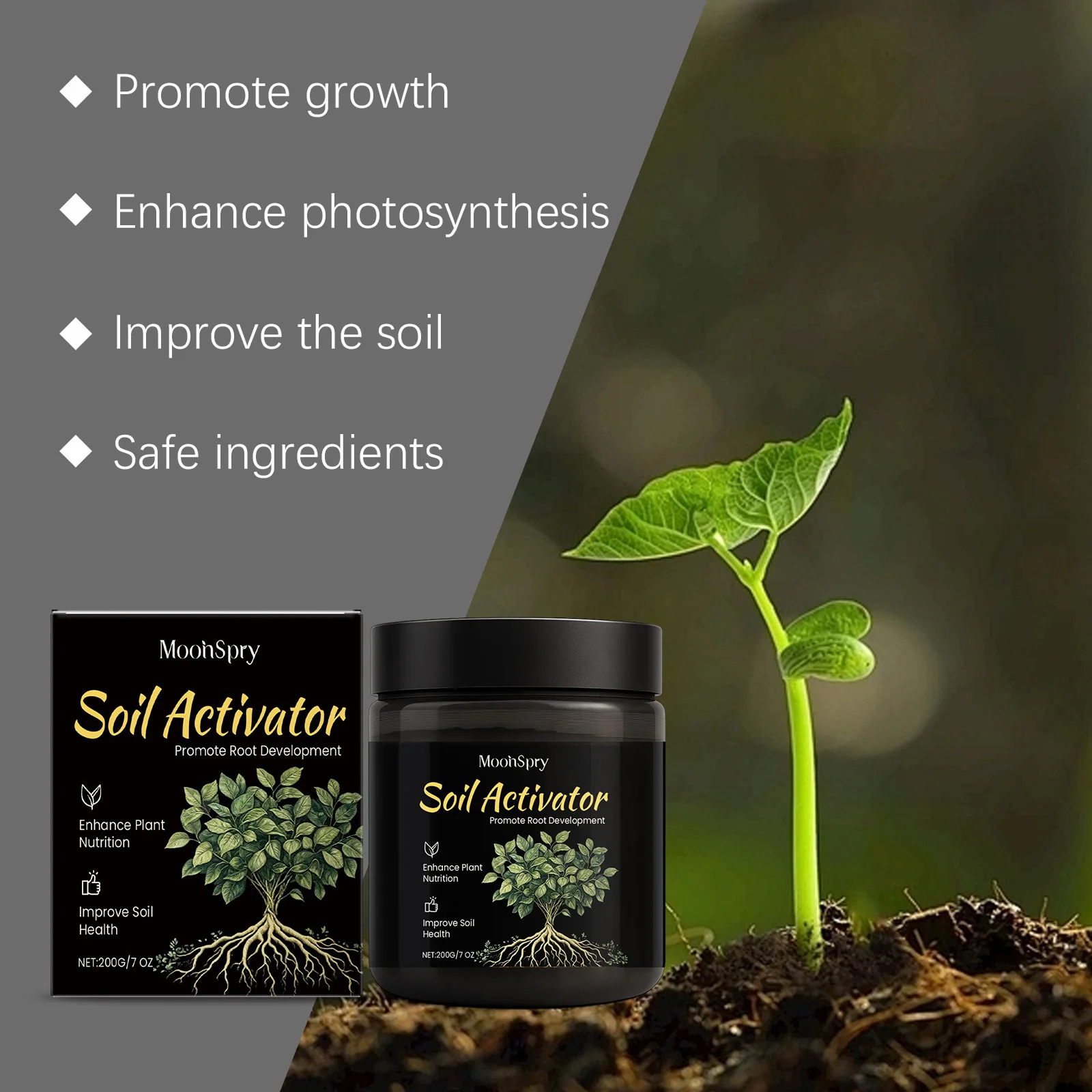 Soil Activator 200g for Garden Flowers Plants Loosening Soil and Nutrient Supplement
