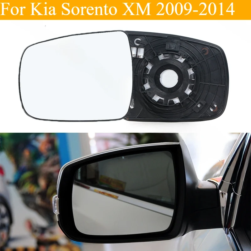 

For Kia Sorento XM 2009-2014 Car Wing Door Side Mirror Heated Lens Exterior Rearview Mirror Glass Heating