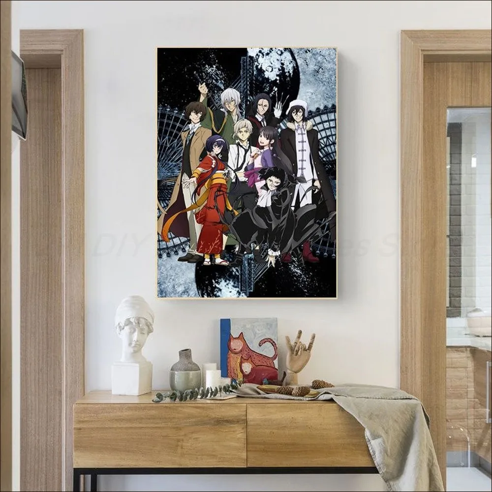 Anime Bungou Stray Dogs Poster Anime Posters Sticky HD Quality Poster Wall Art Painting Study Wall Decor