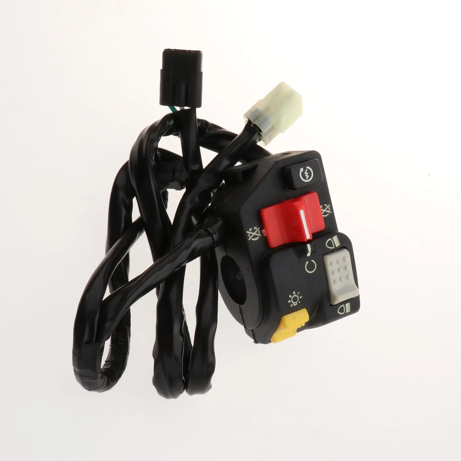Left Handlebar Switch Assembly ABS Black Electrical Start Stop Component for Honda TRX450ER 2006-2014 Motorcycle Repair