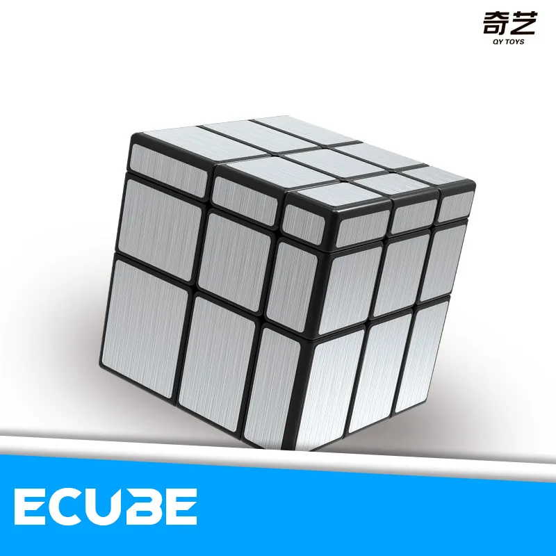 

[ECube] Зеркальный куб QiYi 3x3x3 Magic Speed Cube Серебро Золото Профессиональные кубики-головоломки Игрушки для детей Зеркальные блоки 3x3 Cube
