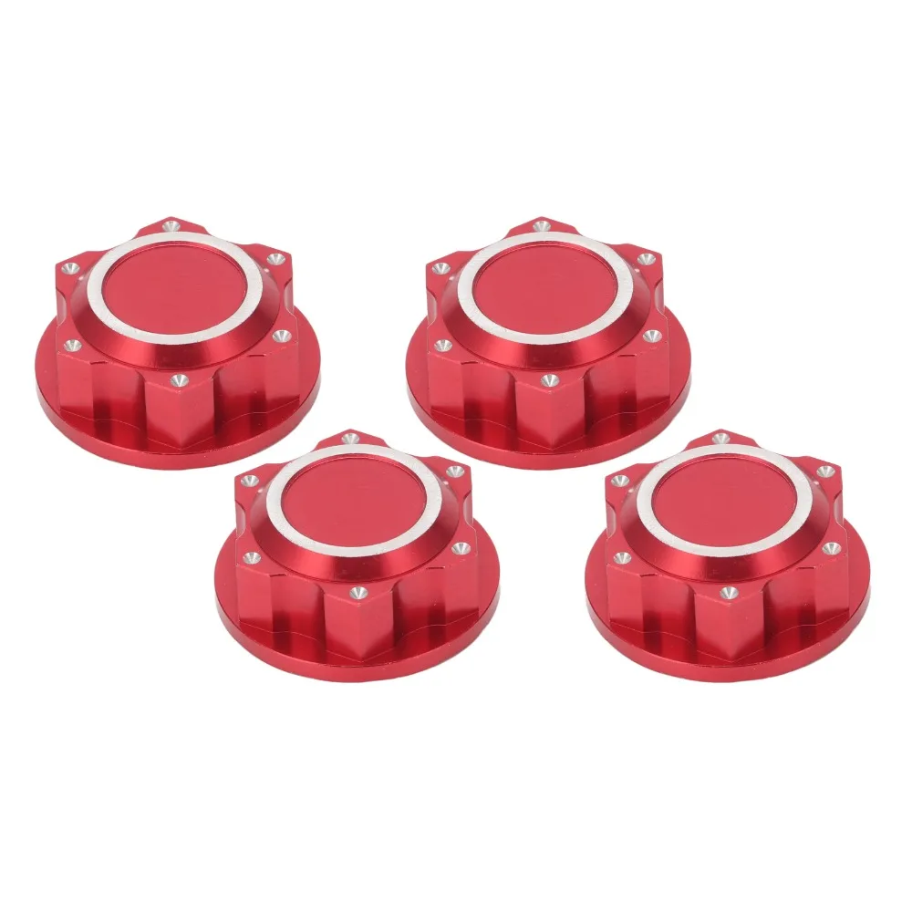4Pcs Aluminum Alloy RC Wheel Nuts 24mm RC Accessories Wheel Lock Nuts Wheel Hub Nuts for ARRMA 1/5 Kraton 8S RC Car
