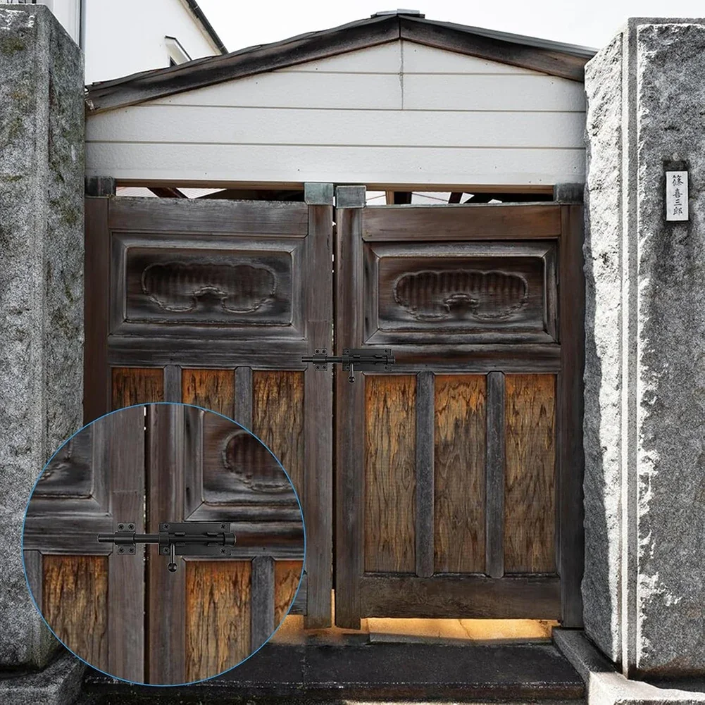 

200x40mm Door Latch Customizable Door Latch Lock Security Latch 201 Stainless Steel Customizable Fit For Doors