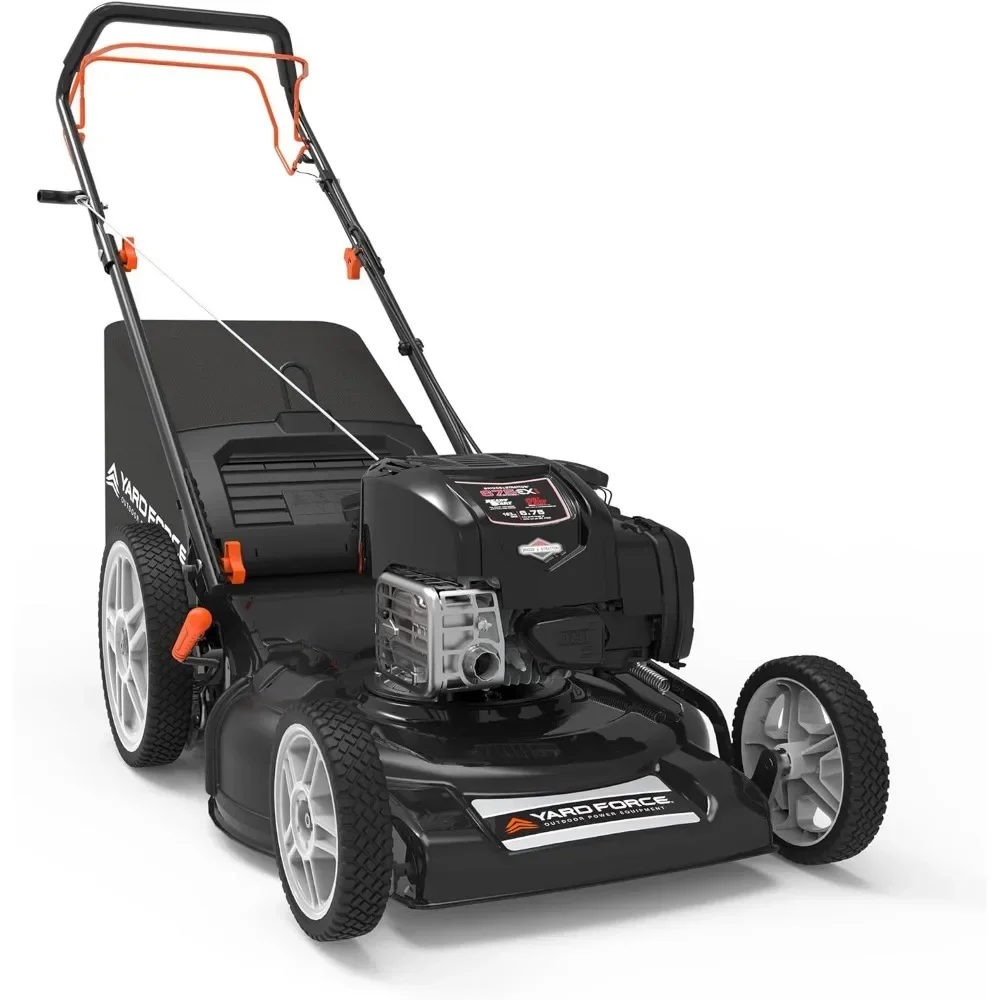 

Self Propelled Lawn Mower Briggs & Stratton 150cc Gas Engine 22-inch Steel Deck 3-in-1 Mulch, Bag, Side Discharge,