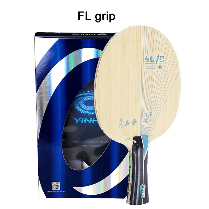 NONE YINHE PRO 01 Tischtennisschläger, außen, blaue ALC-Faser, ultra-Offensiv-Ping-Pong-Klinge mit Originalverpackung 4