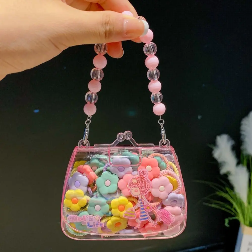 

Fashion Cute Cartoon Hair Ropes Sweet Headwear Rubber Bands with Handheld Box Not Hurt The Hair Bow Hair Ties for