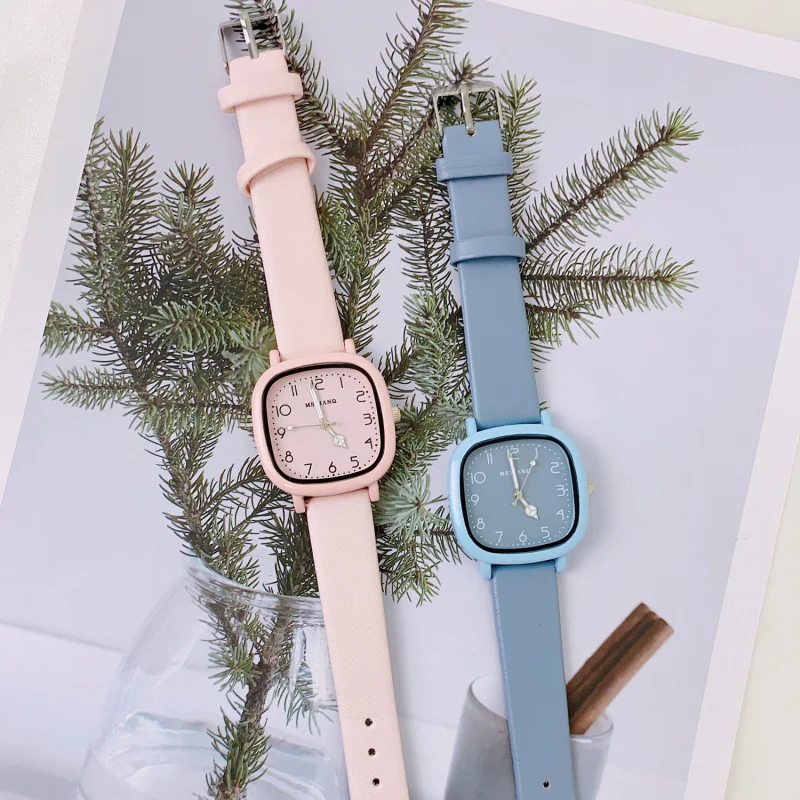 การค้าต่างประเทศ Cross-BorderinsSpecial-Interest Design Temperamental เย็นสไตล์แฟชั่นเรียบง่าย All-Match นักเรียนควอตซ์คุณภาพสูง