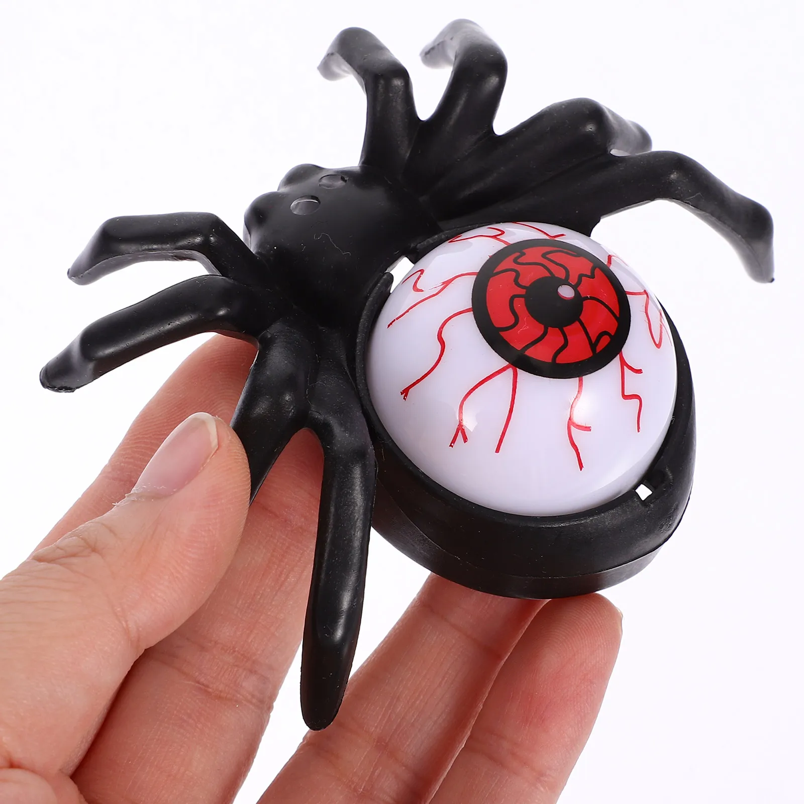 

6 Pcs LED Eyeball Lamp Decoration Spider Operated Halloween Plastic Party Decorations Indoor Lights