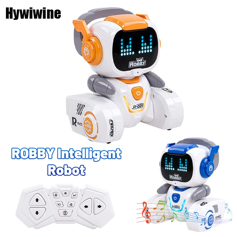 

RC Robot Emo Interactive Intelligent Induction Dance Music Sensing Robotic 2.4G Remote Control Toys for Children Birthday Gifts