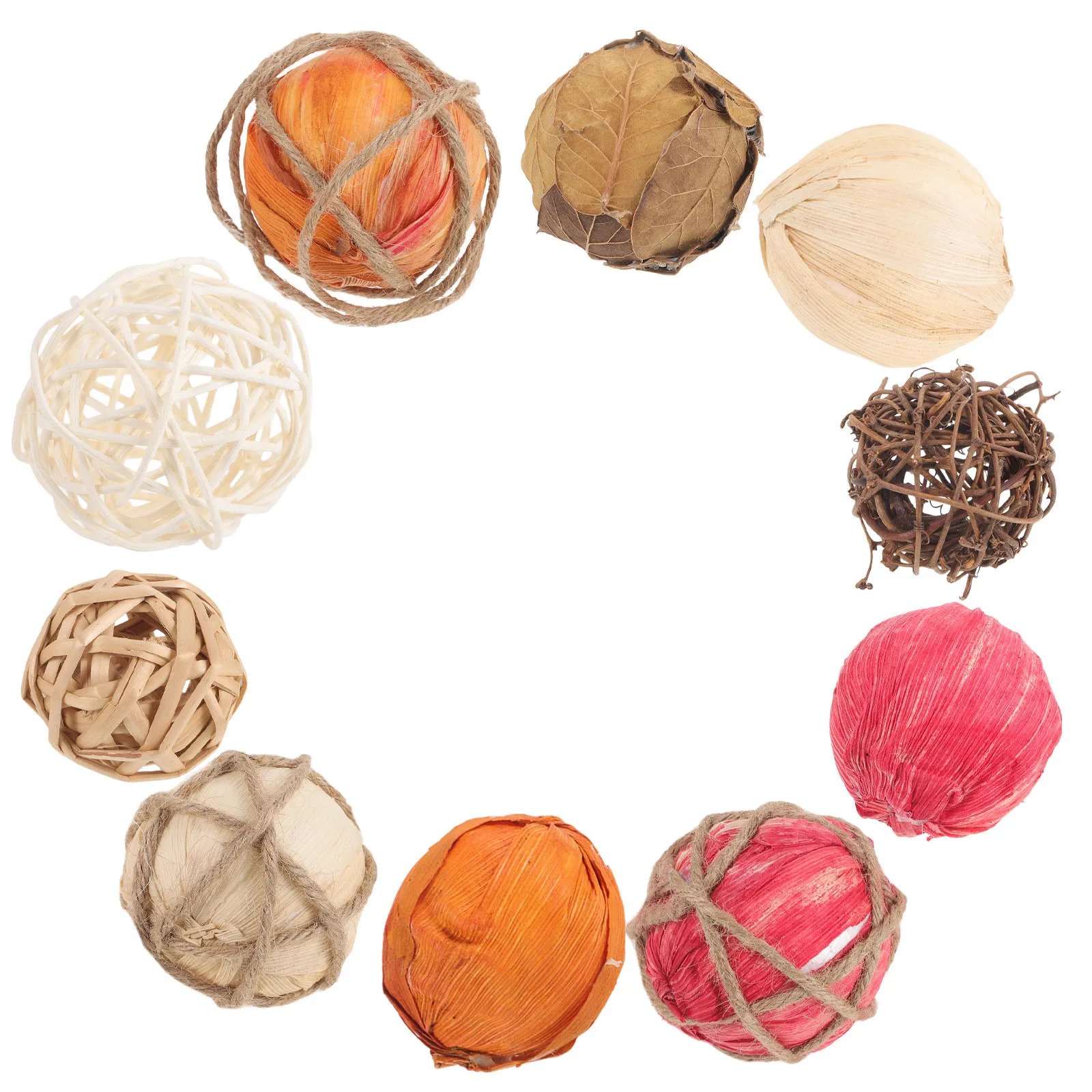 1Set Natural Ball Decorative Craft for Vase Bowl Filler Tabletop Decor Centerpiece Wedding Party Festival Home Decoration